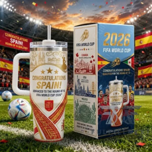 Spain Global Soccer Event 2026 Round of 16 Qualification Tumbler