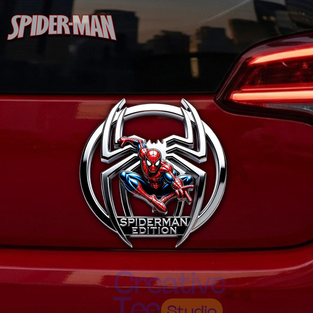 Unique Spider-Man Car Name Badge Emblem Version 1 2 Spider-Man Car Name Badge Emblem Version 1