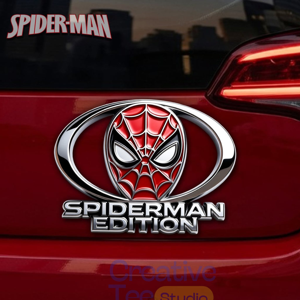 Unique Spider-Man Car Name Badge Emblem Version 2 2 Spider-Man Car Name Badge Emblem Version 2