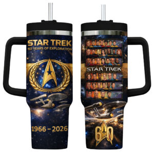 Star Trek 60th Anniversary Iconic Characters Tumbler for Movie Fans