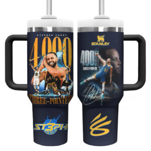 Stephen Curry Golden State Warriors 4000 Career Three-Pointers Tumbler