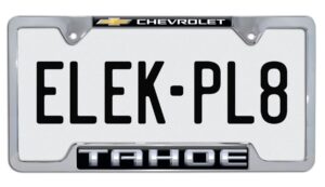 Tahoe Chevy Open 2026 License Plate Frame