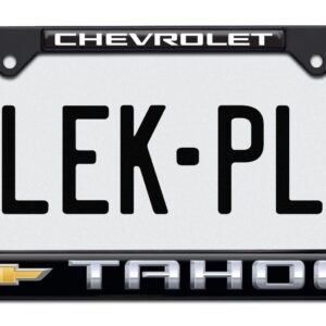 Tahoe Chevy Standard Black 2026 License Plate Frame