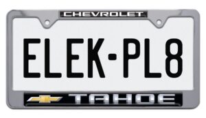 Tahoe Chevy Standard 2026 License Plate Frame