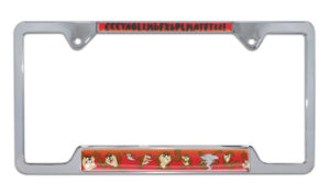 Tasmanian Devil Open Corners 2026 License Plate Frame