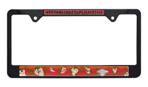 Tasmanian Devil Black 2026 License Plate Frame