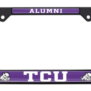 TCU Alumni Black 2026 License Plate Frame