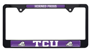 TCU Horned Frog Black 2026 License Plate Frame