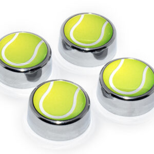 Tennis Ball 2026 License Plate Frame Screw Caps