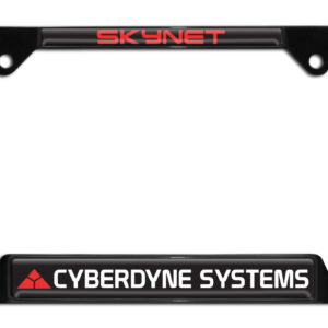 Terminator Cyberdyne Systems Open Corners Black 2026 License Plate Frame
