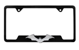 The Batman Movie Black Open Corners 2026 License Plate Frame
