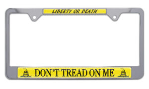 Don't Tread On Me Flag 2026 License Plate Frame