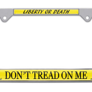 Don't Tread On Me Flag 2026 License Plate Frame