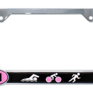 Triathlon Pink 2026 License Plate Frame