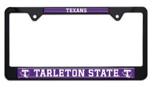Tarleton State Texans Black 2026 License Plate Frame