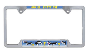Tweety Bird And Sylvester Open Corners 2026 License Plate Frame