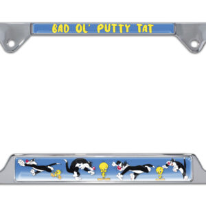 Tweety Bird And Sylvester Open Corners 2026 License Plate Frame