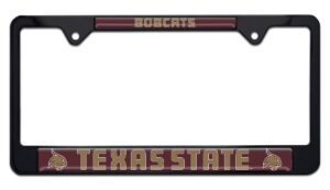 Texas State Bobcats Black 2026 License Plate Frame