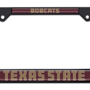 Texas State Bobcats Black 2026 License Plate Frame