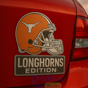 Texas Longhorns Car Name Badge Emblem