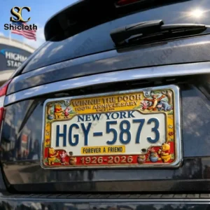 The Pooh 100th Anniversary 2026 License Plate Frame