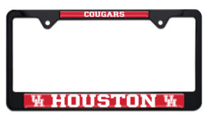 University of Houston Cougars Black 2026 License Plate Frame