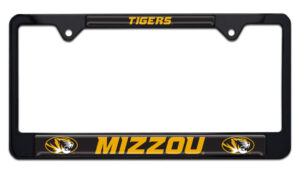 Mizzou Black 2026 License Plate Frame