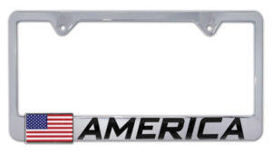 American Flag 2026 License Plate Frame