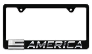 American Inverted Flag Black 2026 License Plate Frame