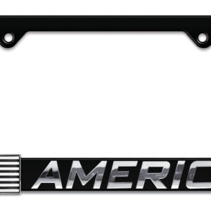American Inverted Flag Black 2026 License Plate Frame