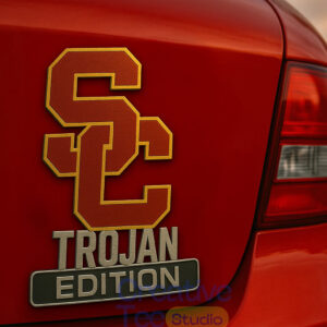 USC Trojans Car Name Badge Emblem