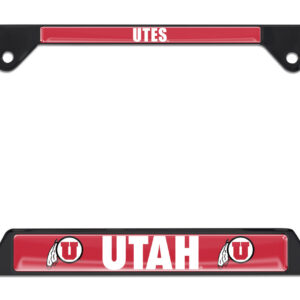 Utah Utes Black 2026 License Plate Frame