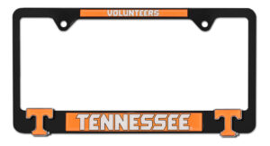 Tennessee Volunteers Black 2026 License Plate Frame