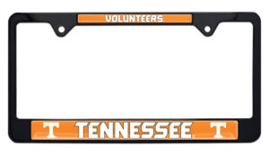 University of Tennessee Volunteers Black 2026 License Plate Frame