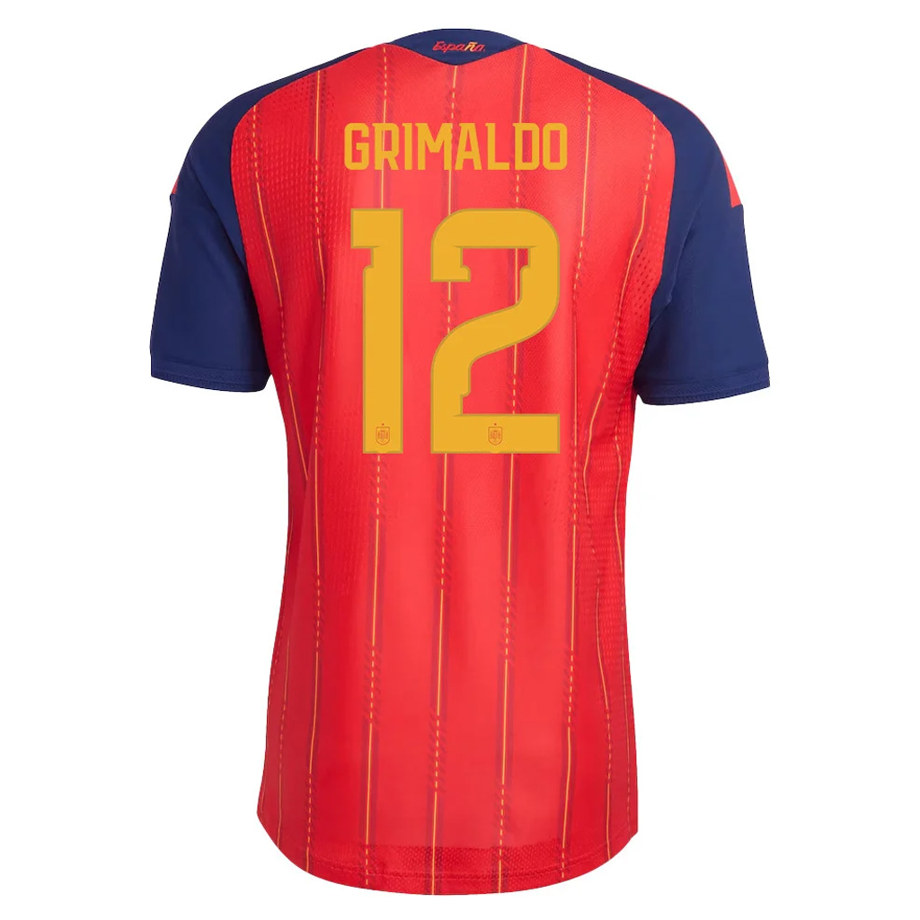 Unisex Álex Grimaldo Spain National Team 2026 Home Stadium Soccer Jersey for Soccer Fans 3 Unisex Álex Grimaldo Spain National Team 2026 Home Stadium Soccer Jersey for Soccer Fans - Image 3