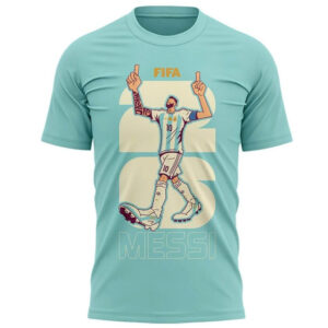 Unisex Argentina National Team Lionel Messi World Cup 2026 Celebration Graphic Shirt for Soccer Fans