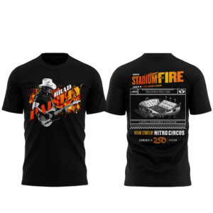 Unisex BYU Football x Brad Paisley Stadium of Fire Tour 2026 Graphic Shirt for Country Music and Football Fans