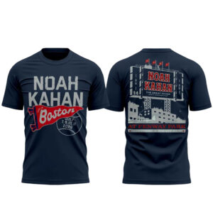 Unisex Boston Red Sox x Noah Kahan The Great Divide Tour 2026 Version 1 Graphic Shirt for Music and Baseball Fans