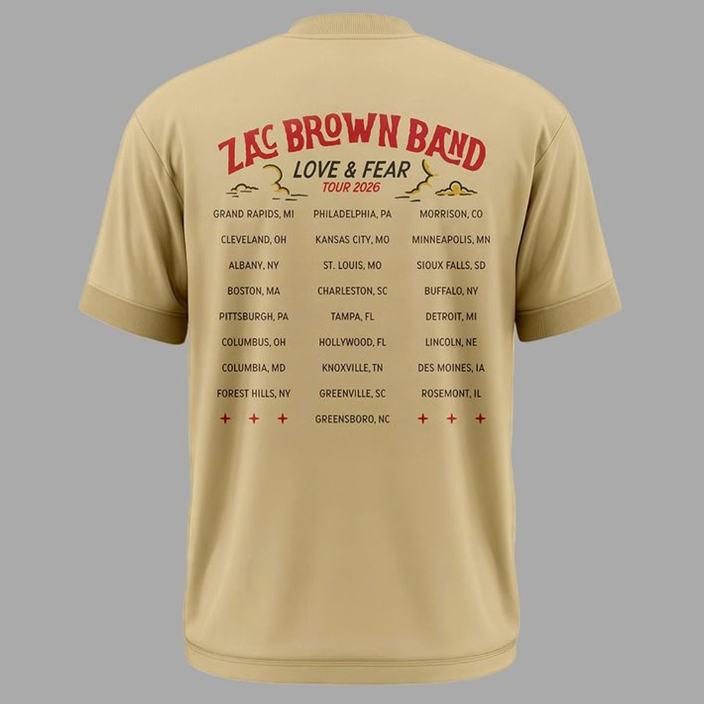 Unisex Boston Red Sox x Zac Brown Band Fenway Park 2026 Graphic Shirt for Baseball and Country Music Fans 3 Unisex Boston Red Sox x Zac Brown Band Fenway Park 2026 Graphic Shirt for Baseball and Country Music Fans - Image 3