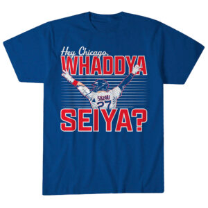Unisex Chicago Cubs Seiya Suzuki Hey Chicago Whaddya Seiya Graphic Shirt for Baseball Fans