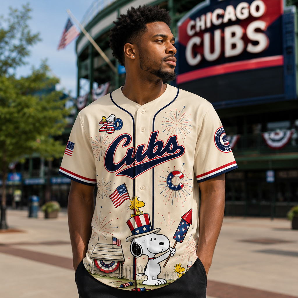 Unisex Chicago White Sox x Peanuts USA 250th Anniversary 2026 Baseball Jersey for Baseball Fans 3 Unisex Chicago White Sox x Peanuts USA 250th Anniversary 2026 Baseball Jersey for Baseball Fans - Image 3