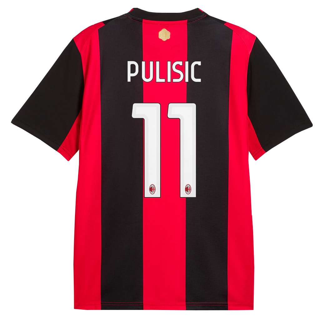 Unisex Christian Pulisic AC Milan 2026-2027 Home Match Soccer Jersey for Soccer Fans 3 Unisex Christian Pulisic AC Milan 2026-2027 Home Match Soccer Jersey for Soccer Fans - Image 3