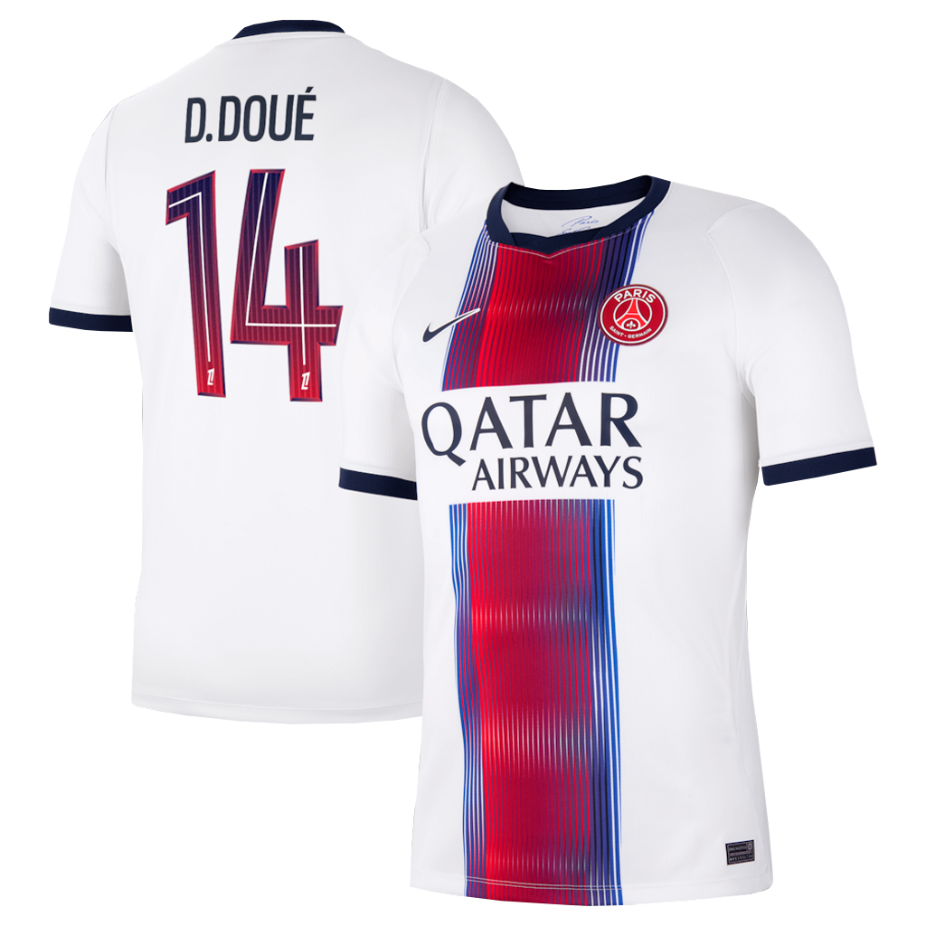 Unisex Désiré Doué Paris Saint-Germain 2026-2027 Away Stadium Soccer Jersey for Soccer Fans 1 Unisex Désiré Doué Paris Saint-Germain 2026-2027 Away Stadium Soccer Jersey for Soccer Fans