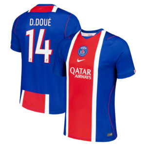 Unisex Désiré Doué Paris Saint-Germain 2026-2027 Home Stadium Soccer Jersey for Soccer Fans