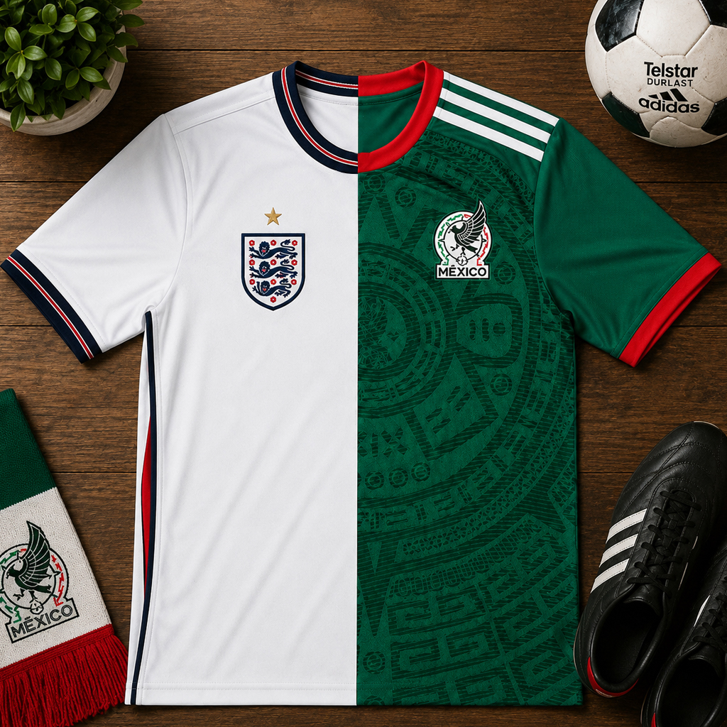Unisex England Vs Mexico Global Soccer Event 2026 Graphic Shirt for Soccer Fans 2 Unisex England Vs Mexico Global Soccer Event 2026 Graphic Shirt for Soccer Fans - Image 2