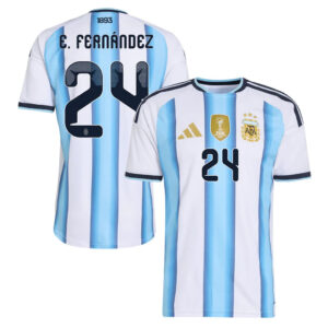 Unisex Enzo Fernández Argentina National Team 2026 Home Stadium Soccer Jersey for Soccer Fans