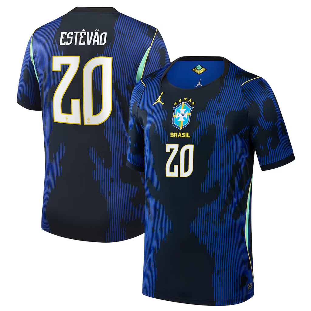 Unisex Estêvão Brazil National Team 2026 Away Stadium Soccer Jersey for Soccer Fans 1 Unisex Estêvão Brazil National Team 2026 Away Stadium Soccer Jersey for Soccer Fans