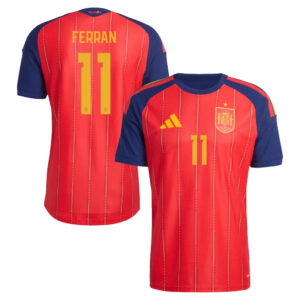 Unisex Ferran Torres Spain National Team 2026 Home Stadium Soccer Jersey for Soccer Fans