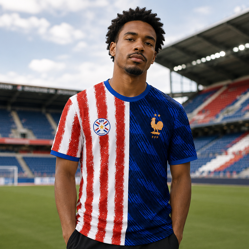 Unisex France Vs Paraguay Global Soccer Event 2026 Graphic Shirt for Soccer Fans 3 Unisex France Vs Paraguay Global Soccer Event 2026 Graphic Shirt for Soccer Fans - Image 3