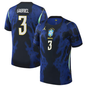 Unisex Gabriel Magalhães Brazil National Team 2026 Away Stadium Soccer Jersey for Soccer Fans